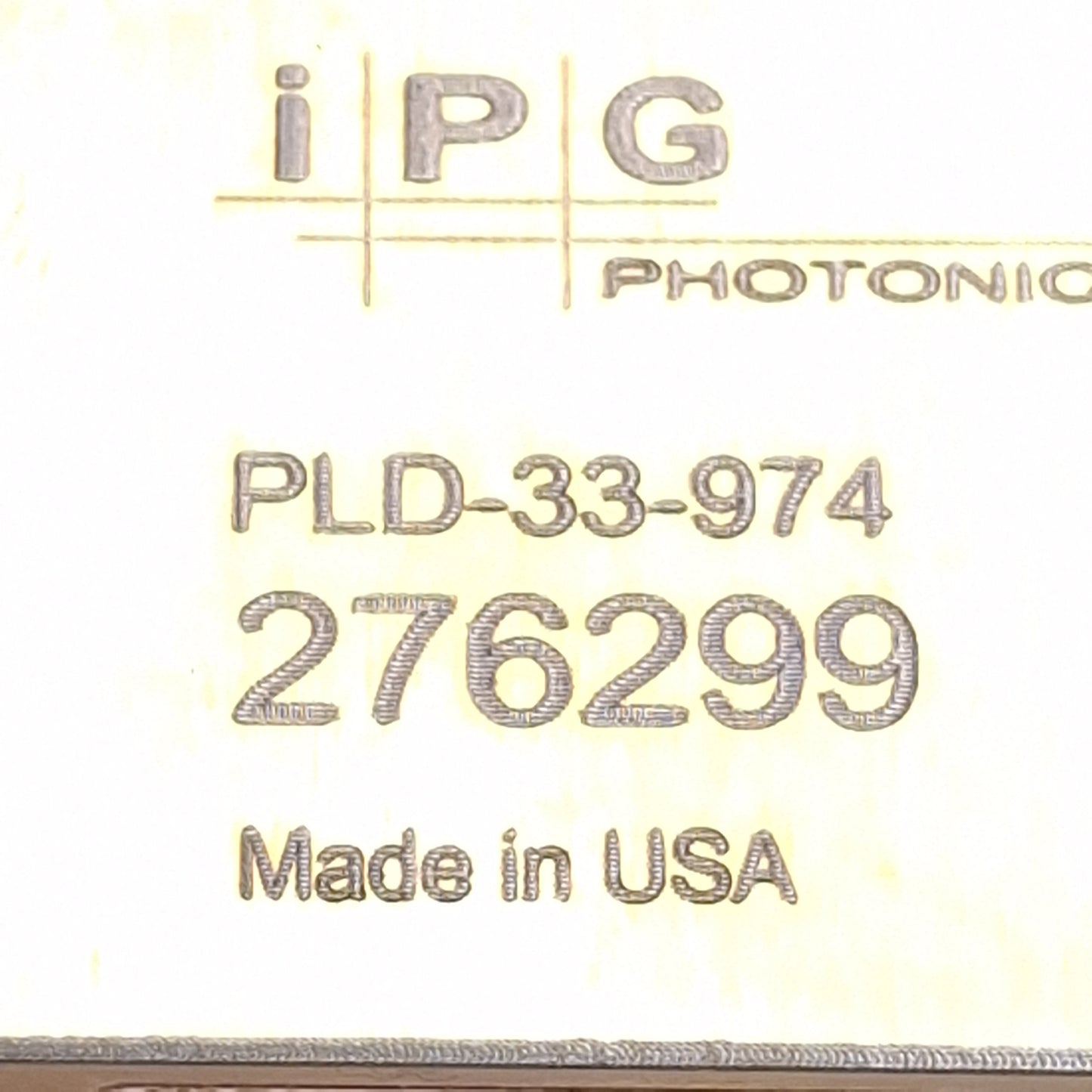 Used IPG Photonics PLD-33-974 Fiber Coupled Diode Laser, 33W, 974nm, ø0.23mm Bundle