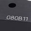 Used PCB 080B11 Anodized Aluminum Triaxial Cube Adapter, 1.25in, M3 x 0.5, For Accels