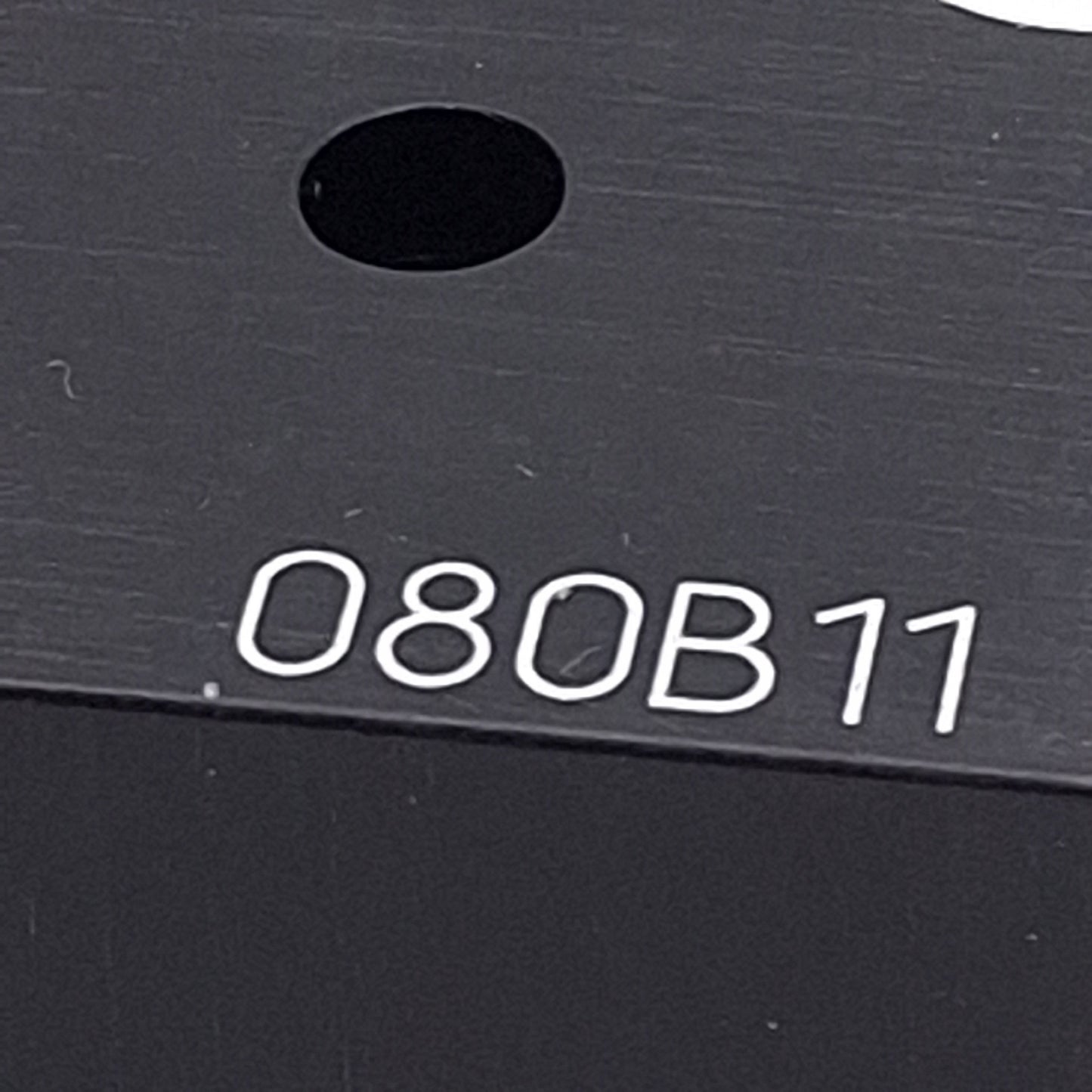 Used PCB 080B11 Anodized Aluminum Triaxial Cube Adapter, 1.25in, M3 x 0.5, For Accels