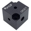 Used PCB 080B11 Anodized Aluminum Triaxial Cube Adapter, 1.25in, M3 x 0.5, For Accels