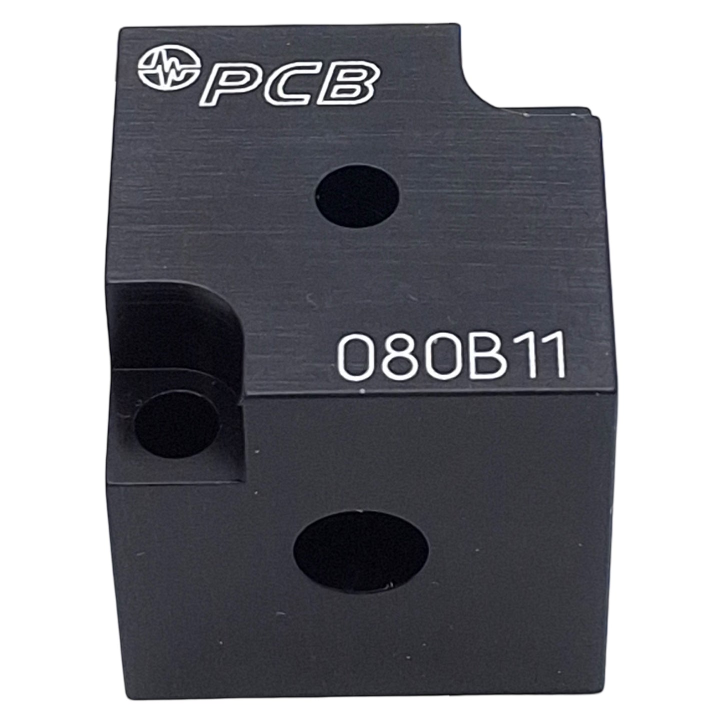Used PCB 080B11 Anodized Aluminum Triaxial Cube Adapter, 1.25in, M3 x 0.5, For Accels