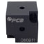 Used PCB 080B11 Anodized Aluminum Triaxial Cube Adapter, 1.25in, M3 x 0.5, For Accels