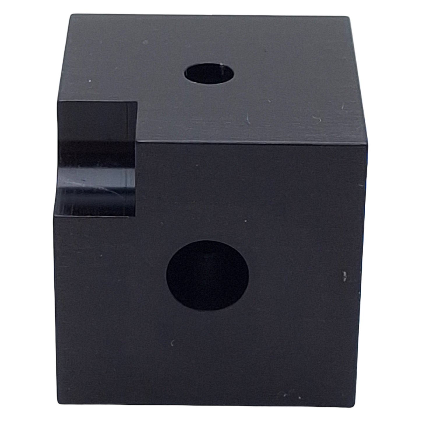 Used PCB 080B11 Anodized Aluminum Triaxial Cube Adapter, 1.25in, M3 x 0.5, For Accels