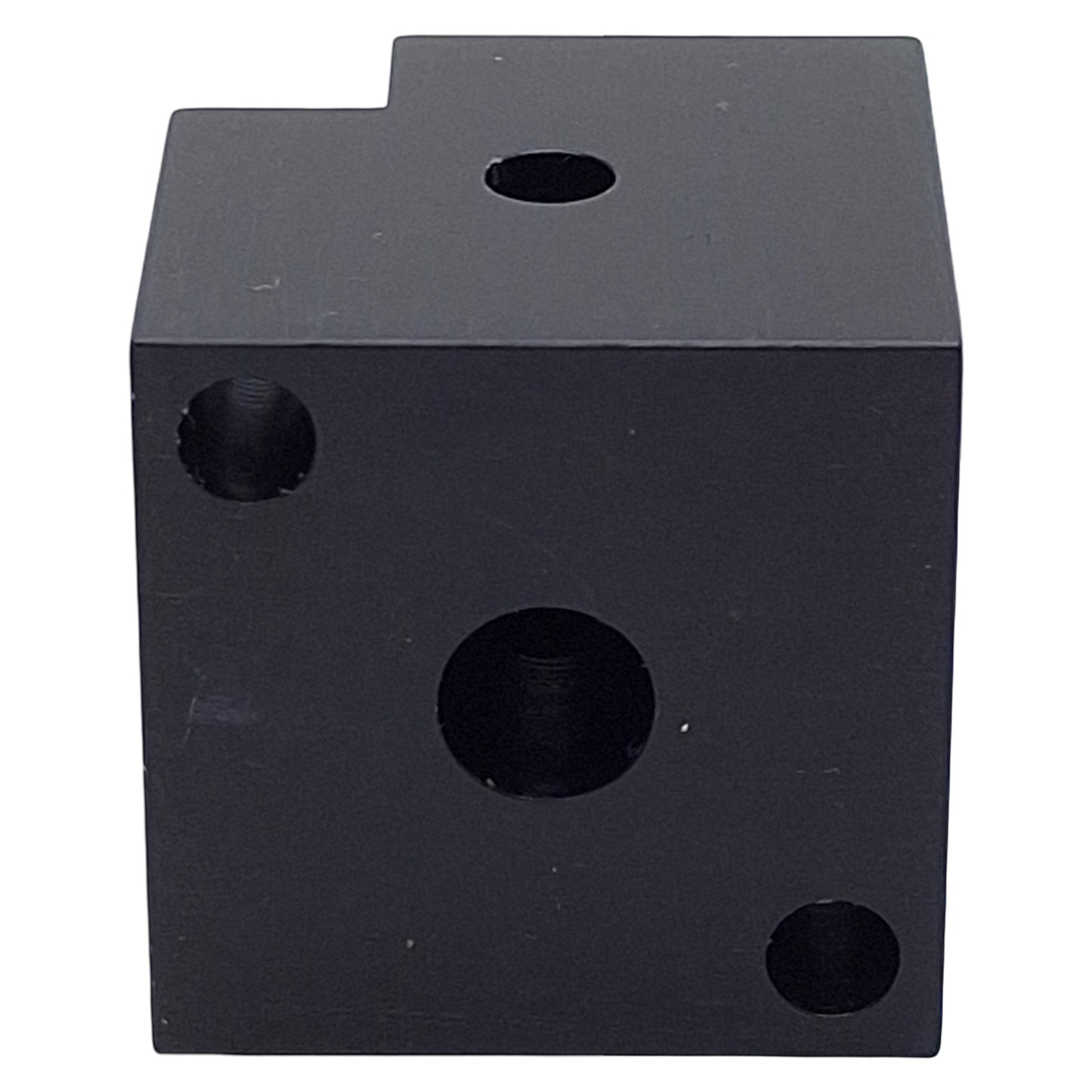 Used PCB 080B11 Anodized Aluminum Triaxial Cube Adapter, 1.25in, M3 x 0.5, For Accels
