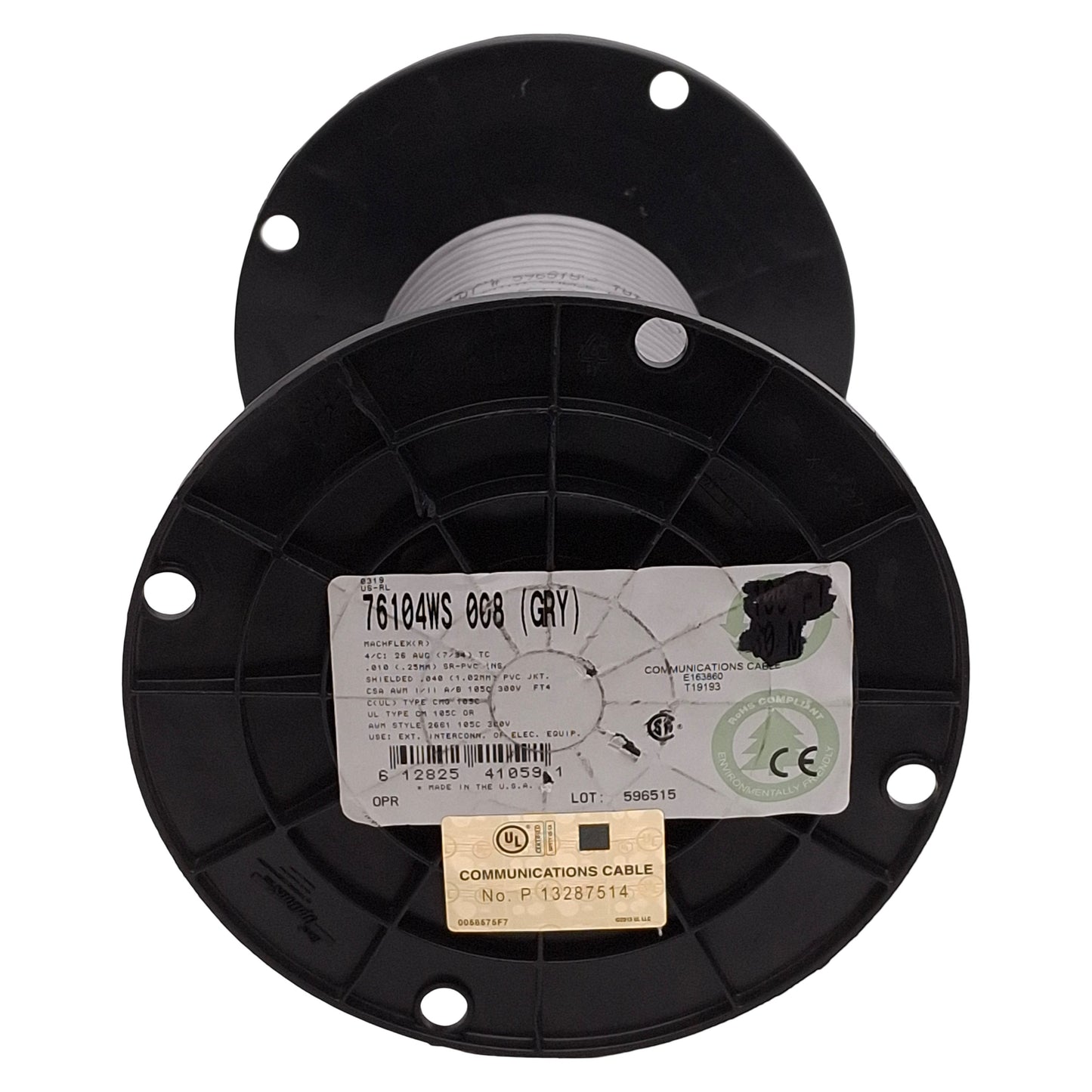 New – Open box Belden 76104WS 008 Machflex Flex Data Communication Cable, 4C, 26AWG, 90ft