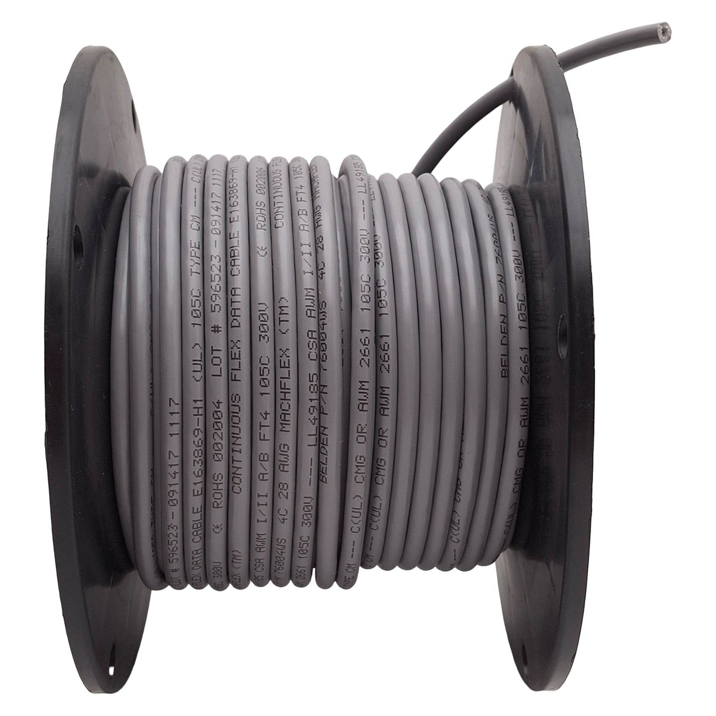 New – Open box Belden 76004WS 008 Machflex Flex Data Communication Cable, 4C, 28AWG, 90ft