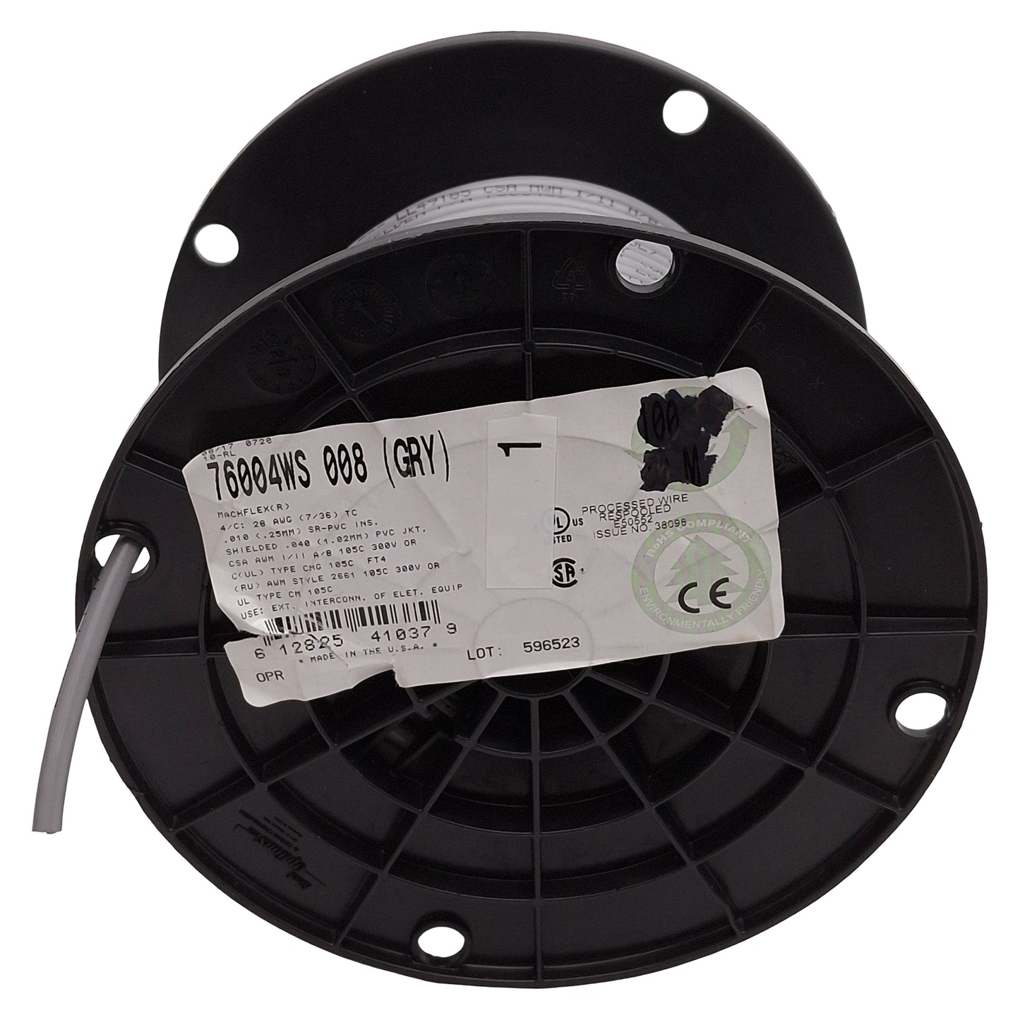New – Open box Belden 76004WS 008 Machflex Flex Data Communication Cable, 4C, 28AWG, 90ft