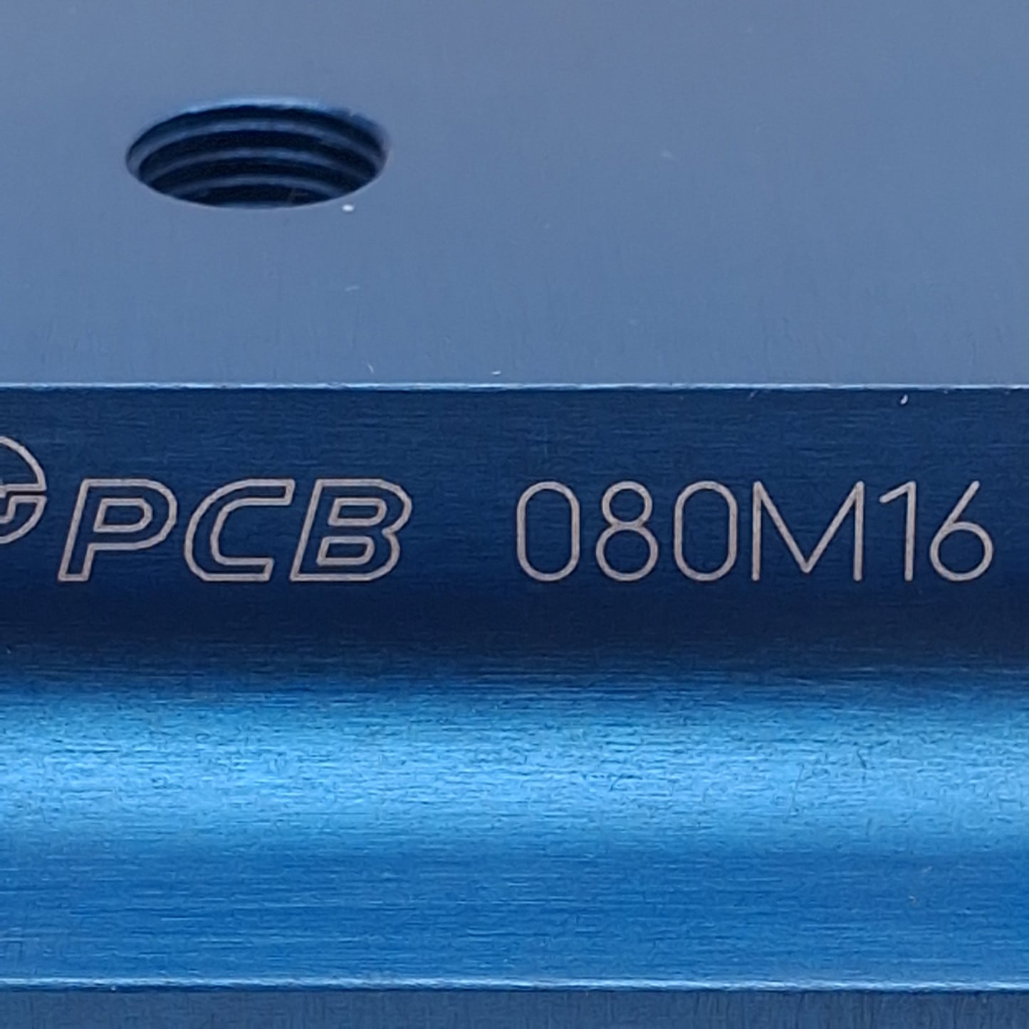Used PCB 080M16 Triaxial Mounting Adapter, 2.50in Size, 3/8-24in Thread, #10-32 Mount