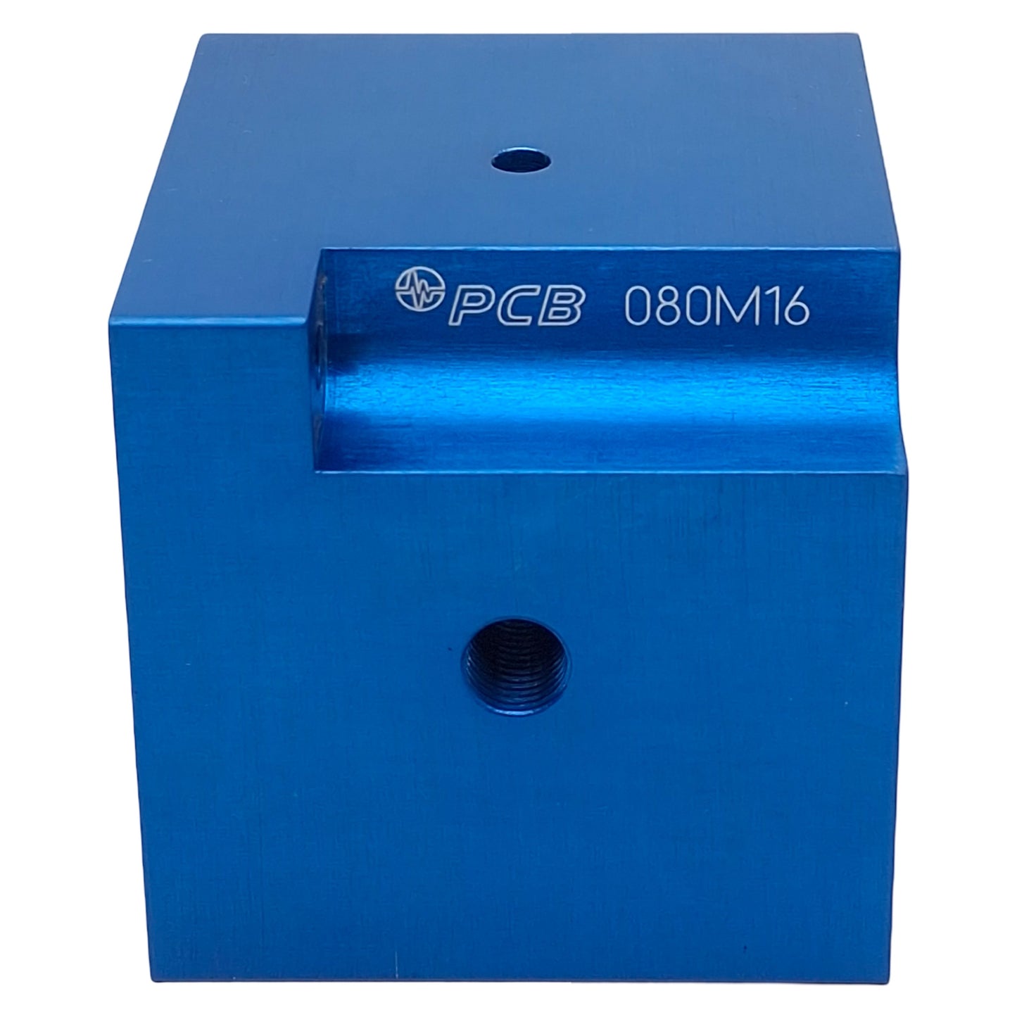 Used PCB 080M16 Triaxial Mounting Adapter, 2.50in Size, 3/8-24in Thread, #10-32 Mount