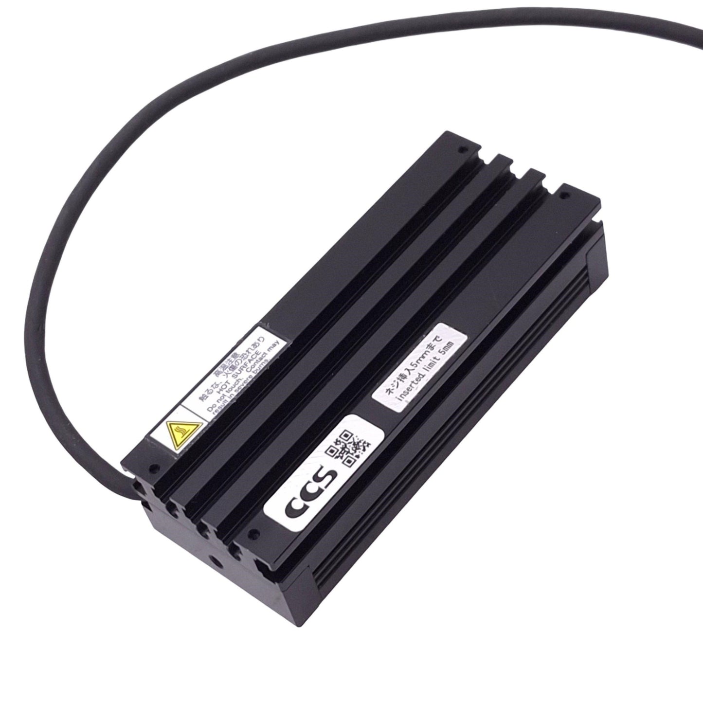 Used CCS LDL2-74X30SW2 White LED Bar Light for Machine Vision, 74x30mm, 24VDC 12W