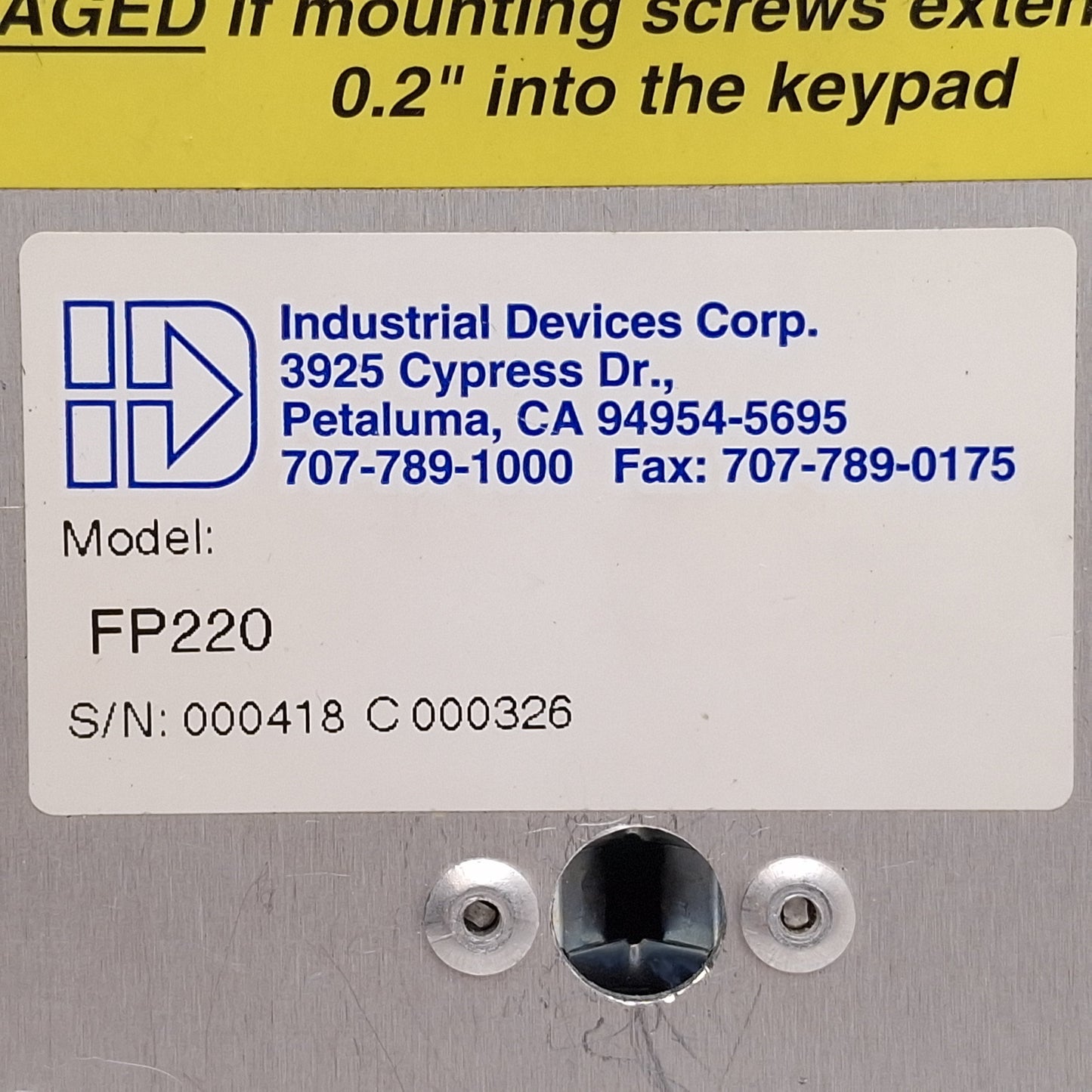 Used IDC FP220 Programming Operator Interface Keypad For Motion Controllers & Drives