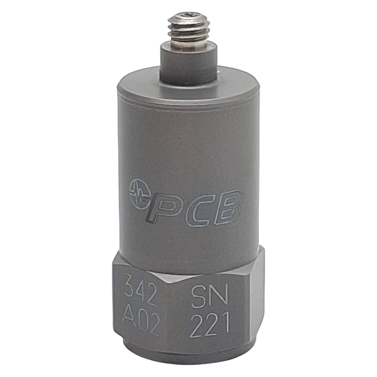 Used PCB 342A02 ICP Quartz Compression Isolator Mode Accelerometer, #10-32 Thread