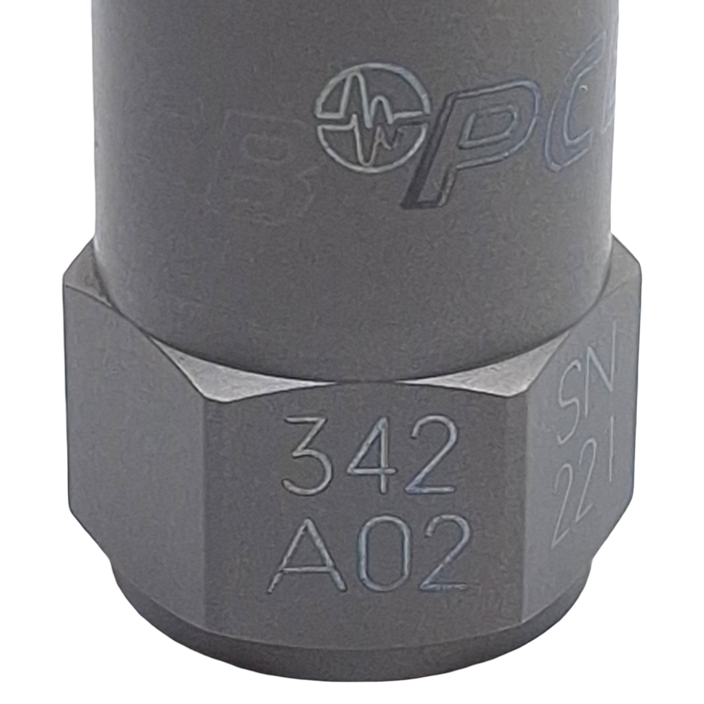 Used PCB 342A02 ICP Quartz Compression Isolator Mode Accelerometer, #10-32 Thread