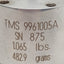Used PCB TMS 9961005A Calibration Mass, 1.065lbs/482.9g, #10-32 Thread, ø2in x 1.25in