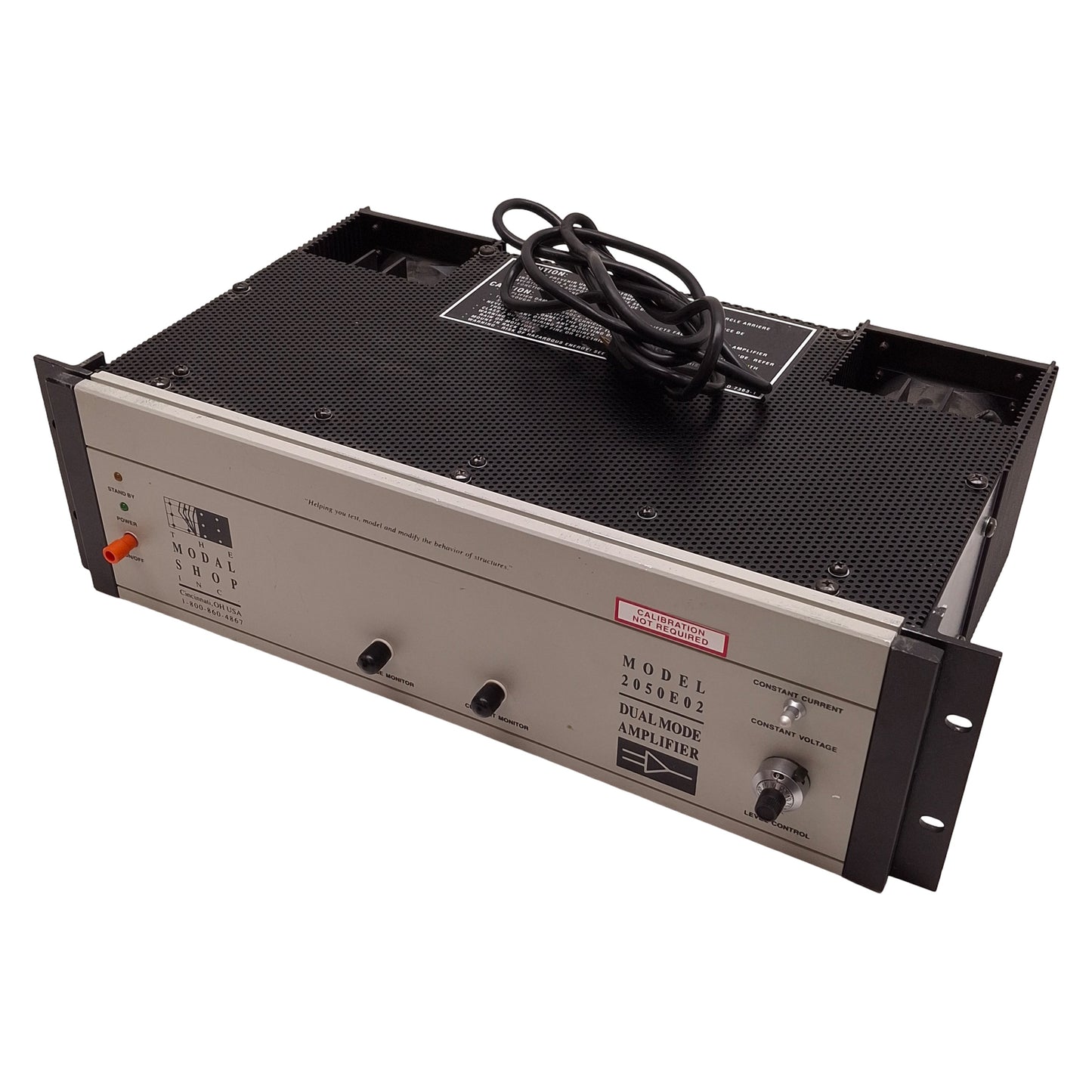 Used The Modal Shop 2050E02 Dual Mode Amplifier For Vibration Shakers, 120VAC
