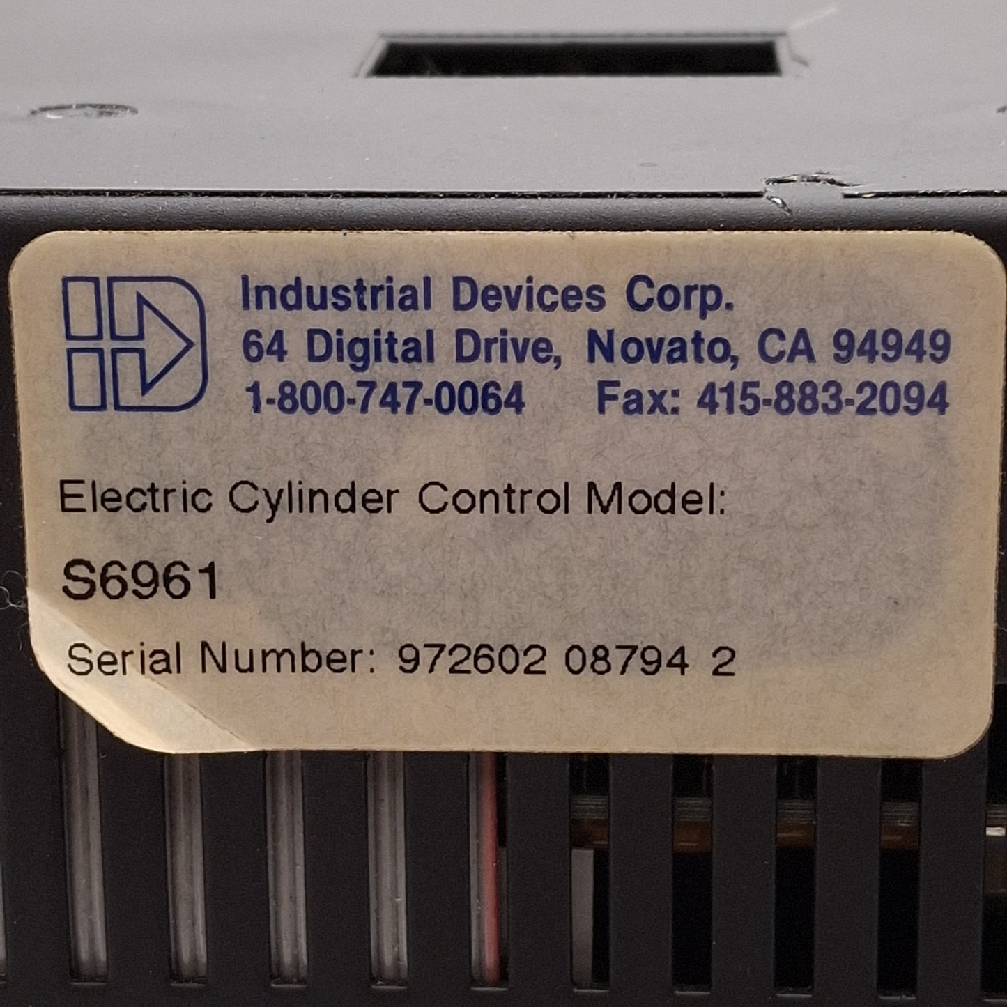 Used Industrial Devices S6961 Microstepping Smart Drive, 1-Axis, 8 I/O, 110VAC