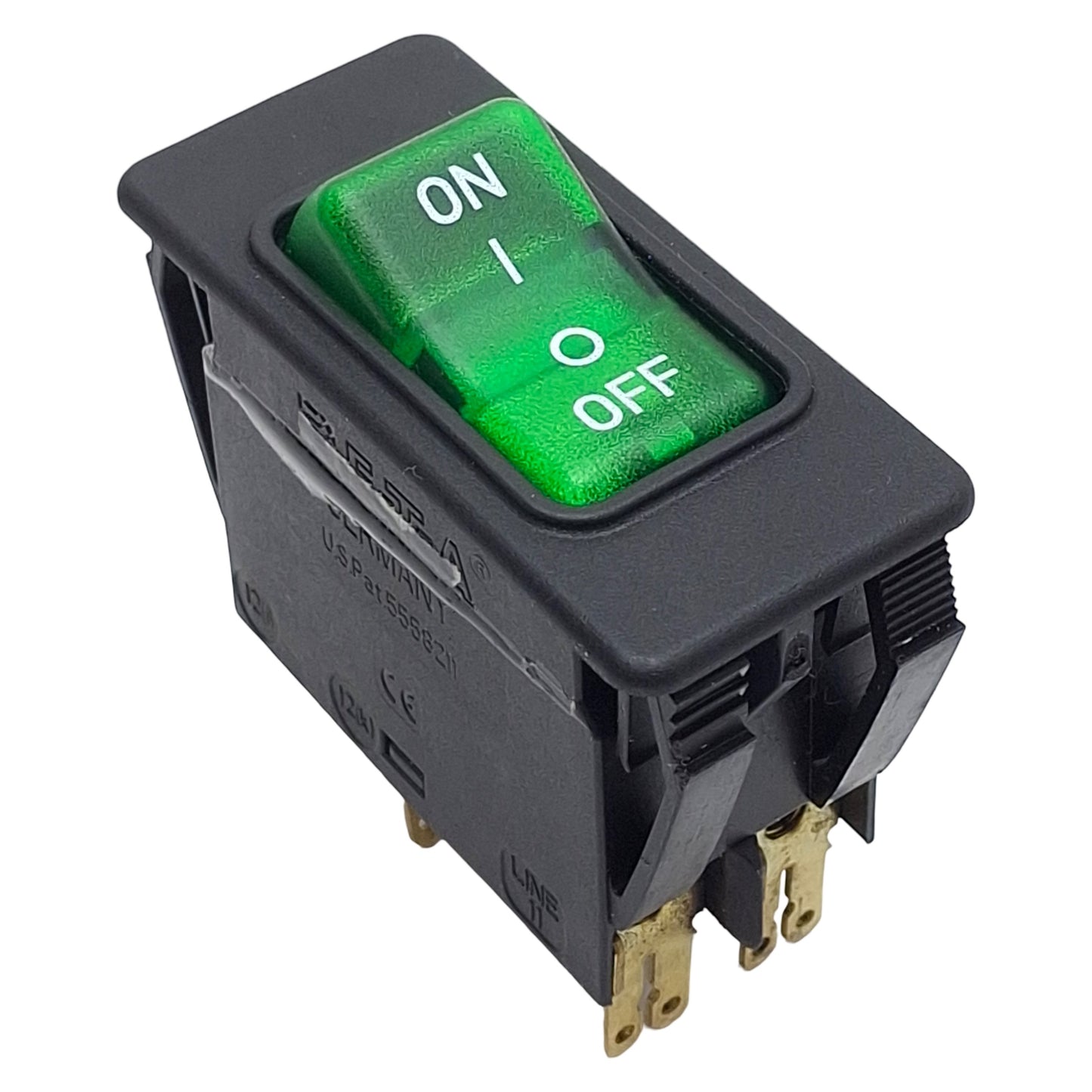 Used E-T-A 3120-F321-P7T1-W19L04 Thermal Circuit Breaker, 2-Pole, 10A 240VAC/50VDC