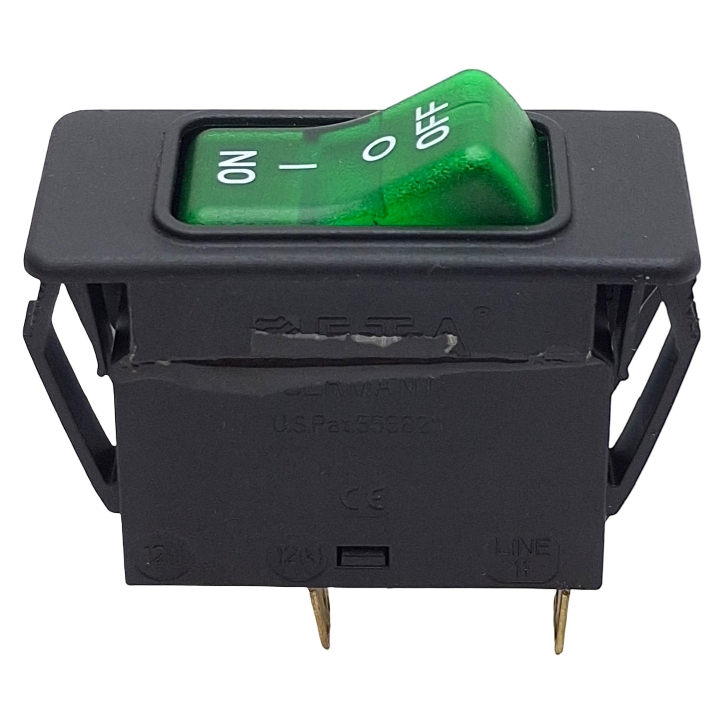 Used E-T-A 3120-F321-P7T1-W19L04 Thermal Circuit Breaker, 2-Pole, 10A 240VAC/50VDC