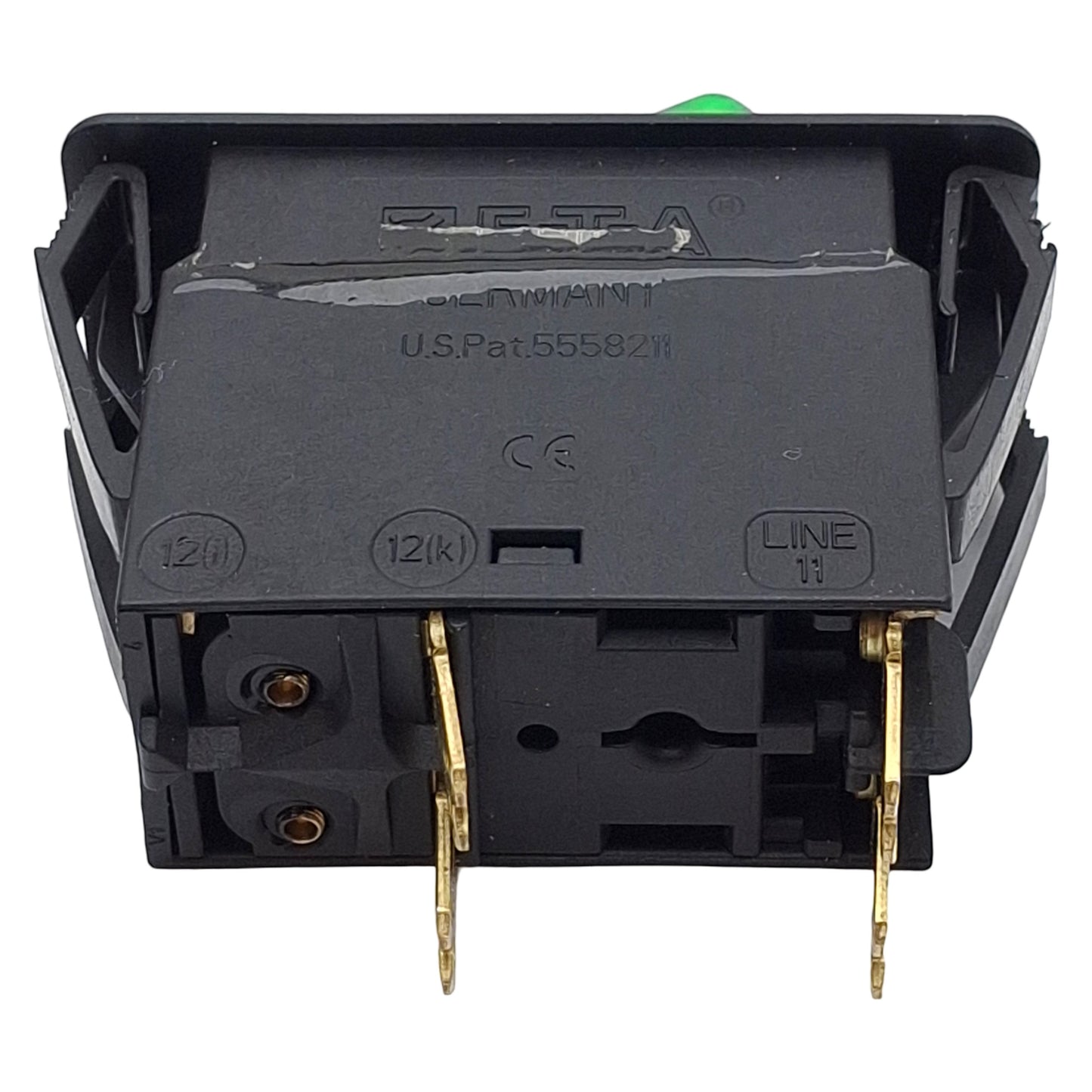 Used E-T-A 3120-F321-P7T1-W19L04 Thermal Circuit Breaker, 2-Pole, 10A 240VAC/50VDC