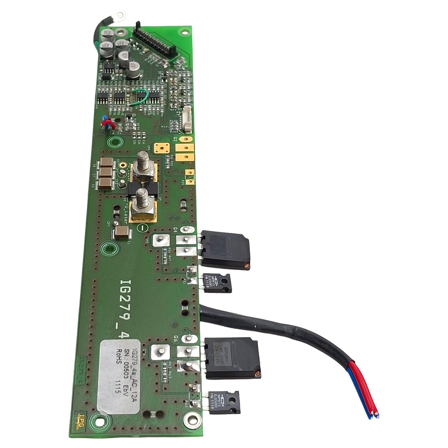 Used IPG Photonics IG279_4A_AC_12A PLC In/Output MOSFETs Board for YLR-300-AC-ILT
