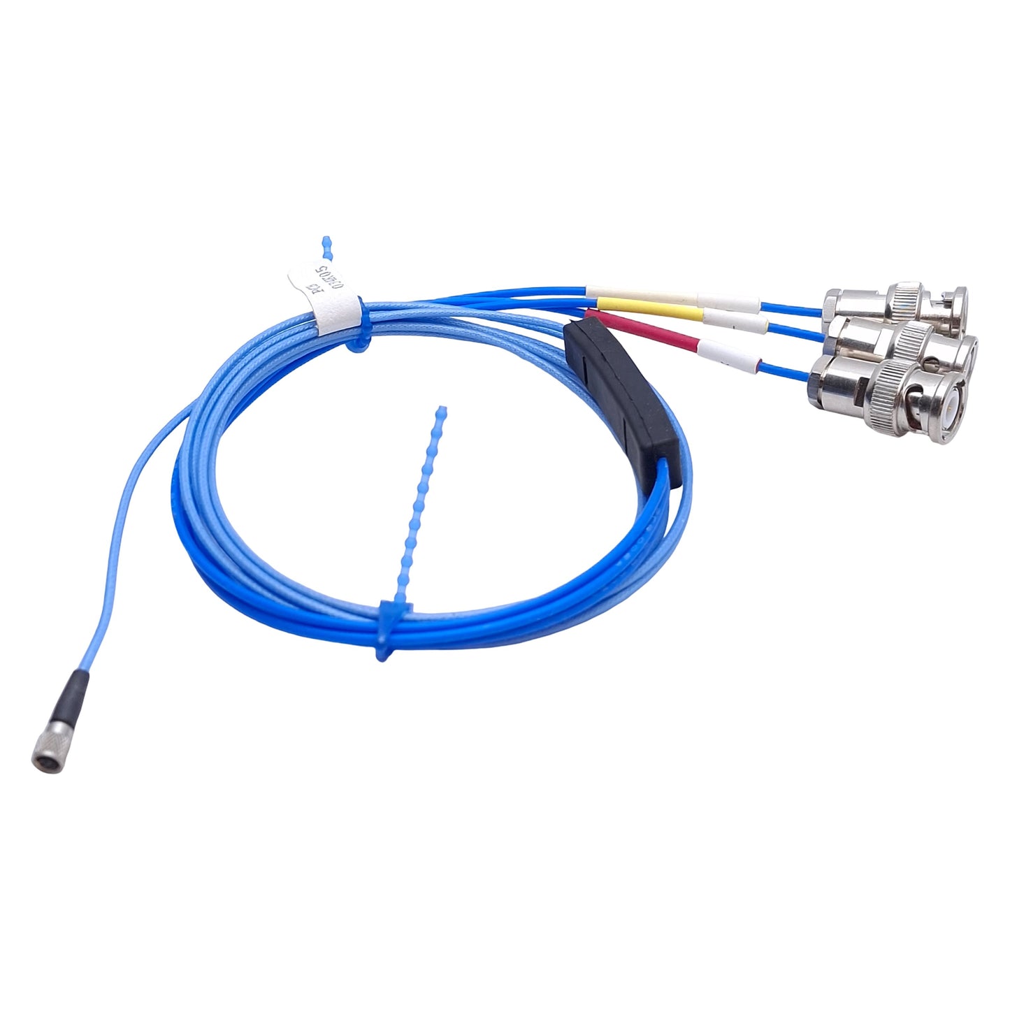 New – Open box PCB Piezotronics 034K05 Coaxial Cable, Mini 4-Socket Plug To 3x BNC Plug, 5ft