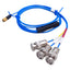 New – Open box PCB Piezotronics 034G05 Coaxial Cable, 4-Socket Plug To 3x BNC Plug, 5ft Length