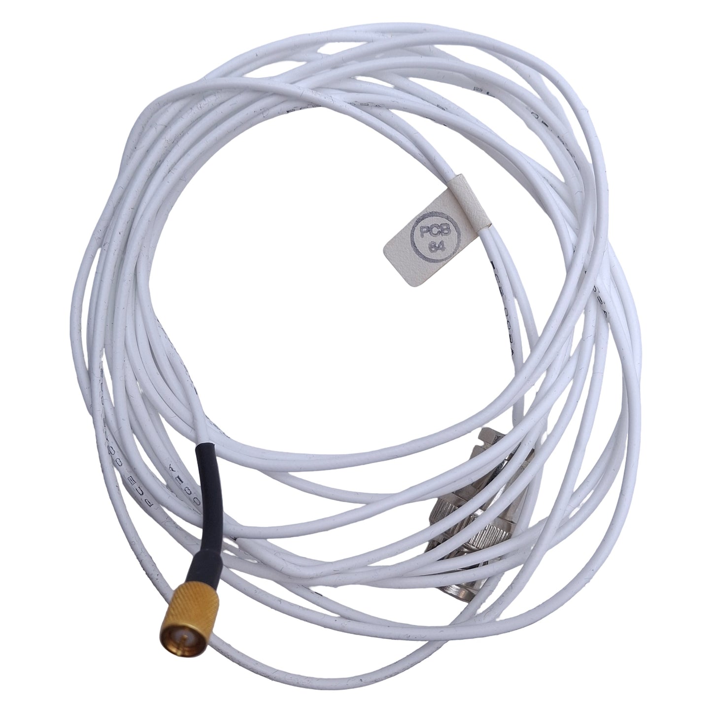 Used PCB Piezotronics 002C10 Coaxial Cable, 10-32 Plug To BNC Plug, 10ft Cable Length