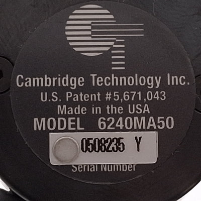 Used Cambridge Technology Inc 6240MA50 Single-Axis Laser Galvanometer Scanner