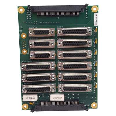 Used Aerotech 690D1586 NPAQ Rear Panel Interface PCB, DB25, DB15, 100-Pin IDC Ribbon
