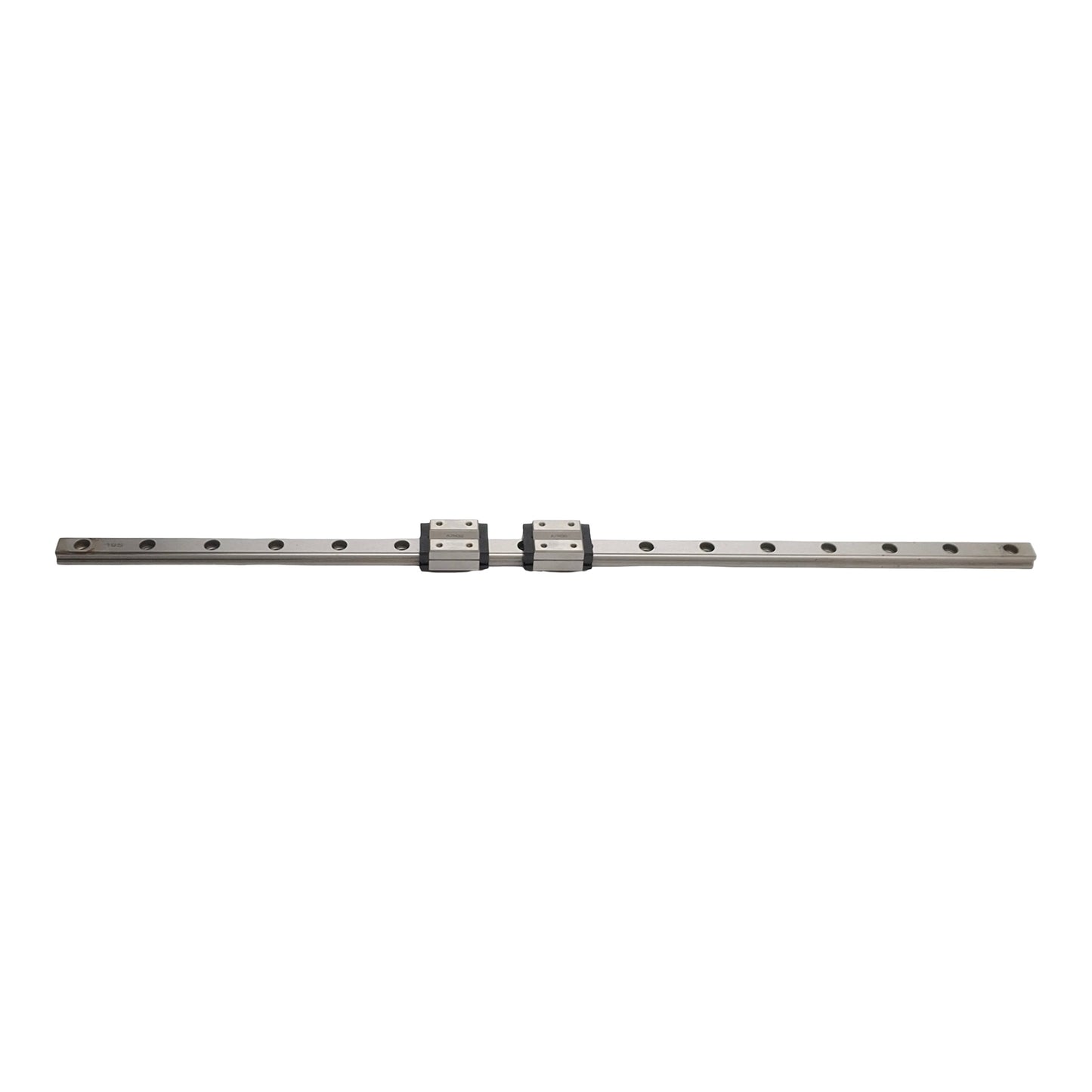 Used THK HSR10RM Linear Guide Rail With 2x Bearings, Rail: 395mm, Slide: 20mm x 20mm