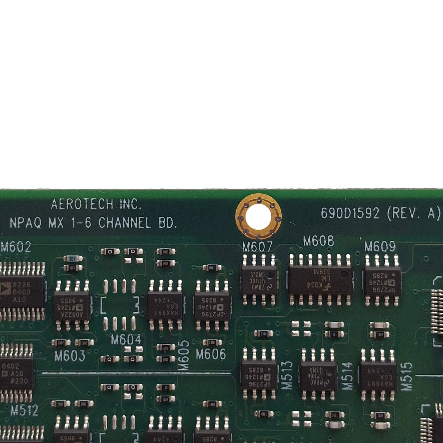Used Aerotech 690D1592 NPAQ MX 1-6 Channel Board For Use With Aerotech A3200 NPAQ