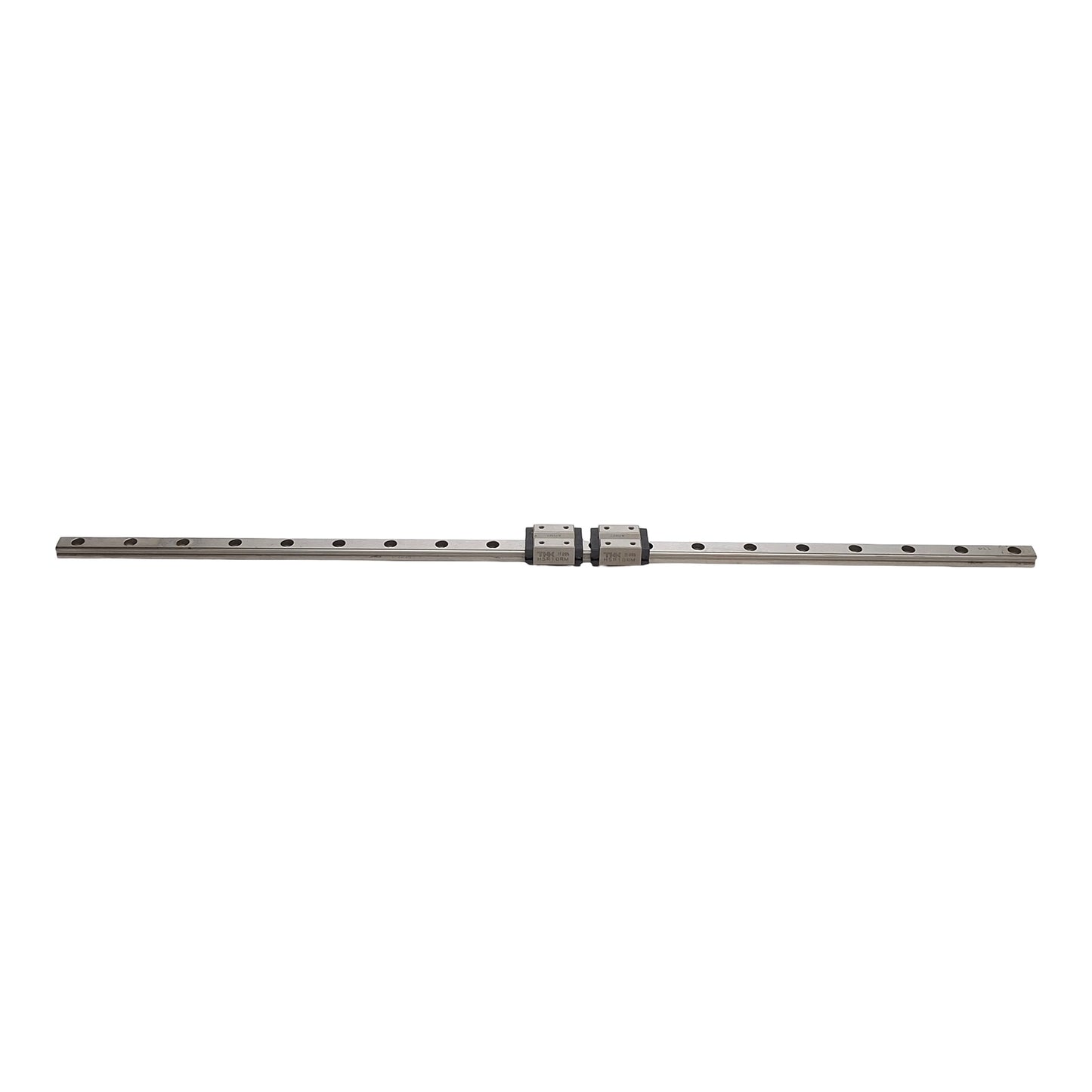 Used THK HSR10RM Linear Guide Rail With 2x Bearings, Rail: 470mm, Slide: 20mm x 30mm