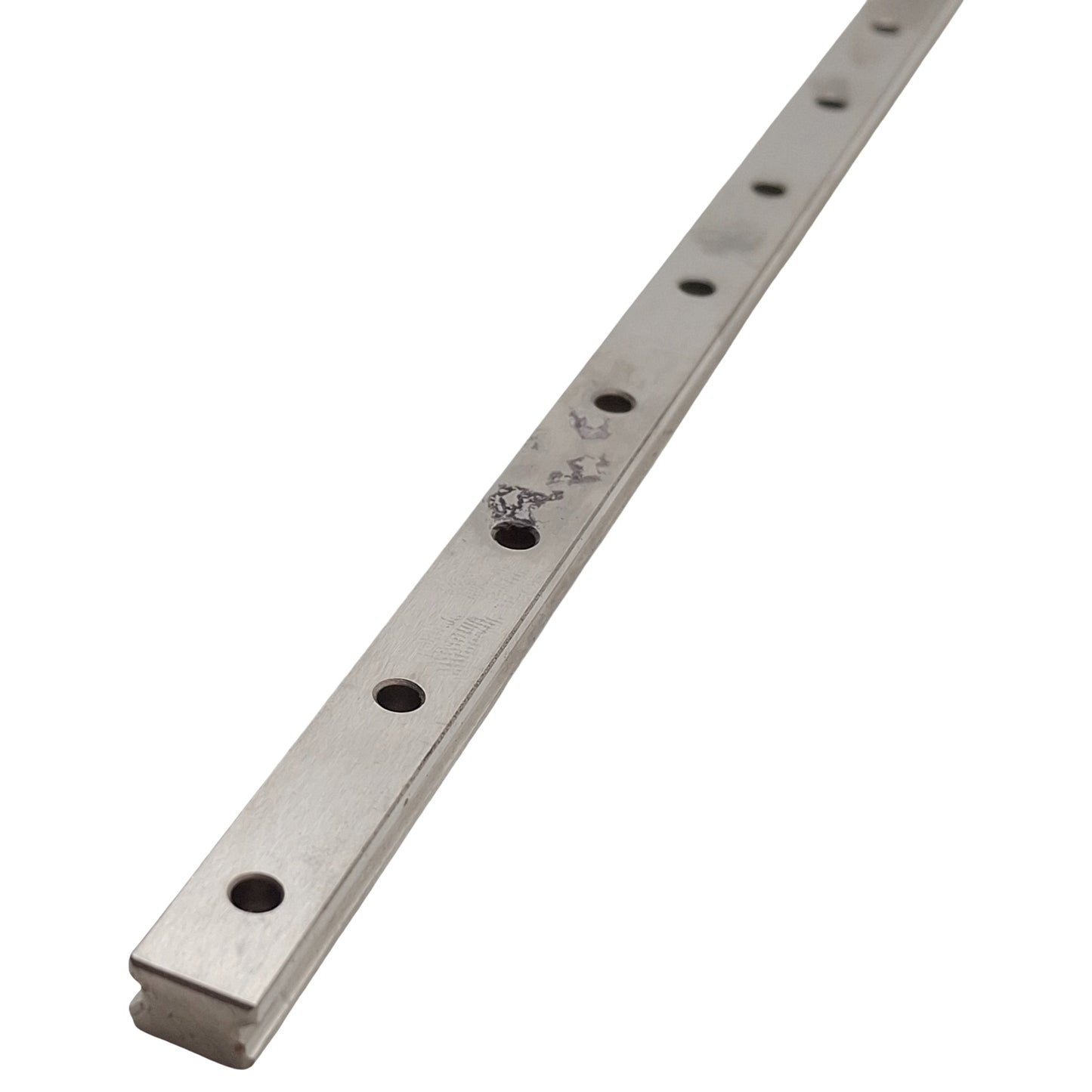 Used THK HSR10-470LM Linear Guide Rail, 470mm Length x 10mm x 7mm, 25mm Pitch
