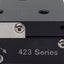 Used Newport 423 Low-Profile Linear Stage, 1" Travel, 3" x 3", 1/4-20 *No Micrometer*
