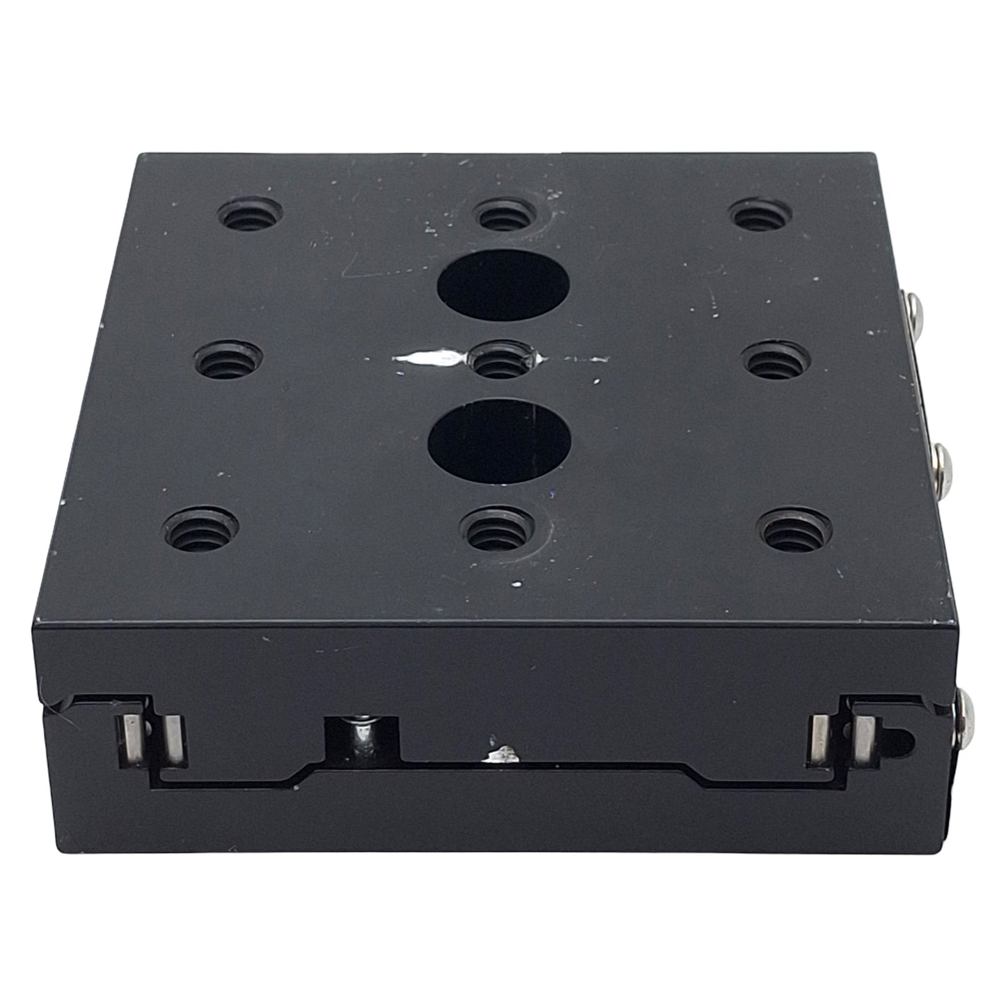 Used Newport 423 Low-Profile Linear Stage, 1" Travel, 3" x 3", 1/4-20 *No Micrometer*