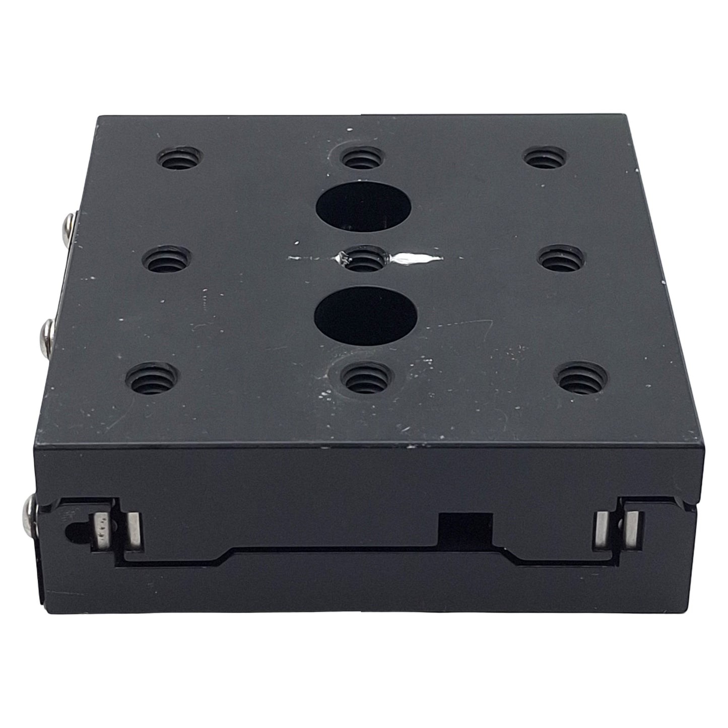 Used Newport 423 Low-Profile Linear Stage, 1" Travel, 3" x 3", 1/4-20 *No Micrometer*