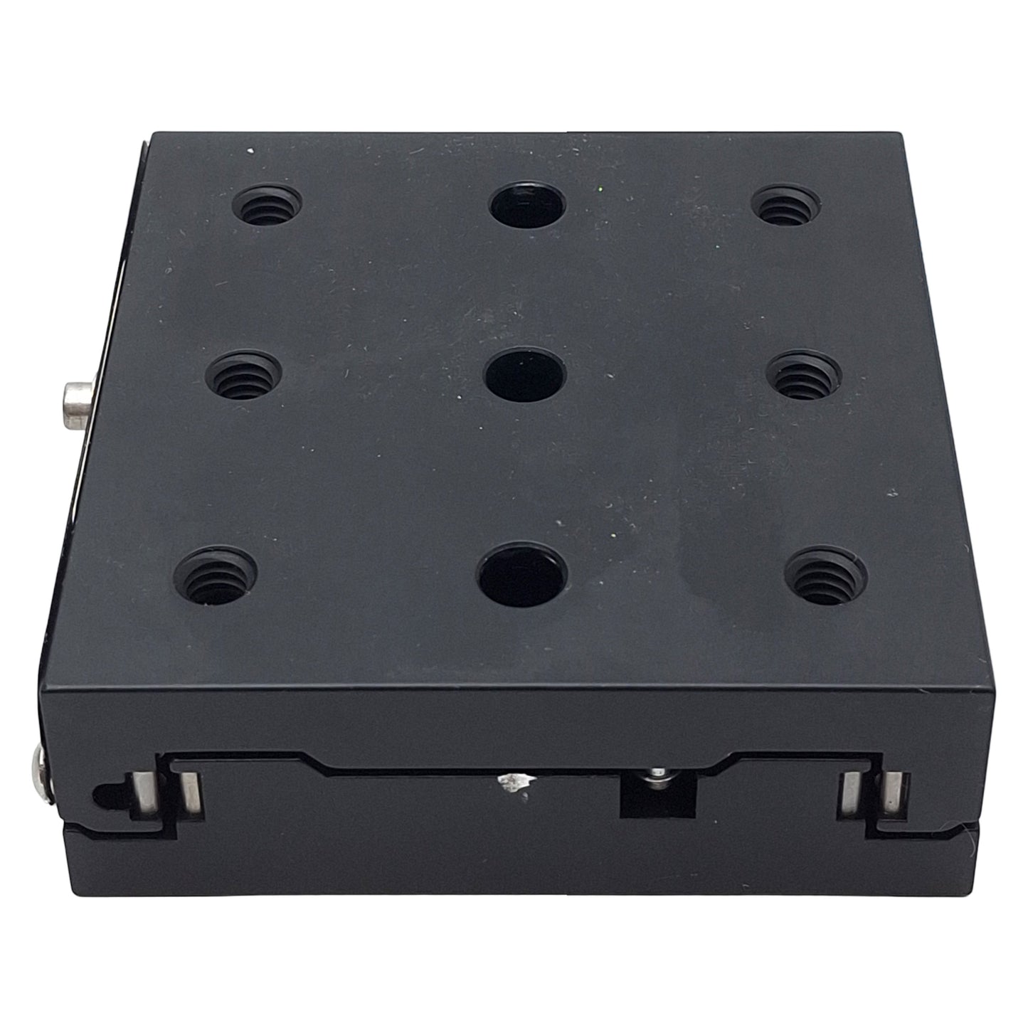 Used Newport 423 Low-Profile Linear Stage, 1" Travel, 3" x 3", 1/4-20 *No Micrometer*