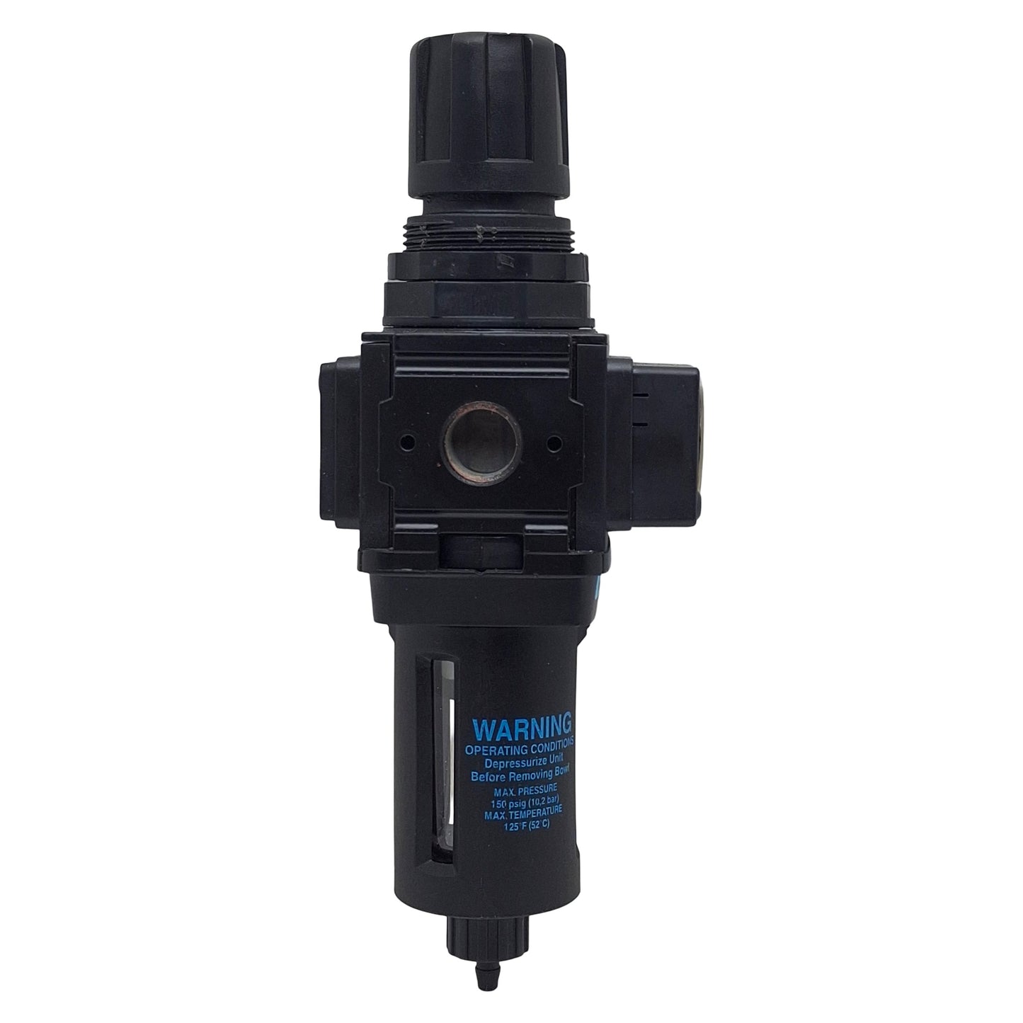 Used Wilkerson B08-02-FKG0 Pneumatic Filter/Regulator 1/4" NPT, 0-125psi, 5µm, 73scfm