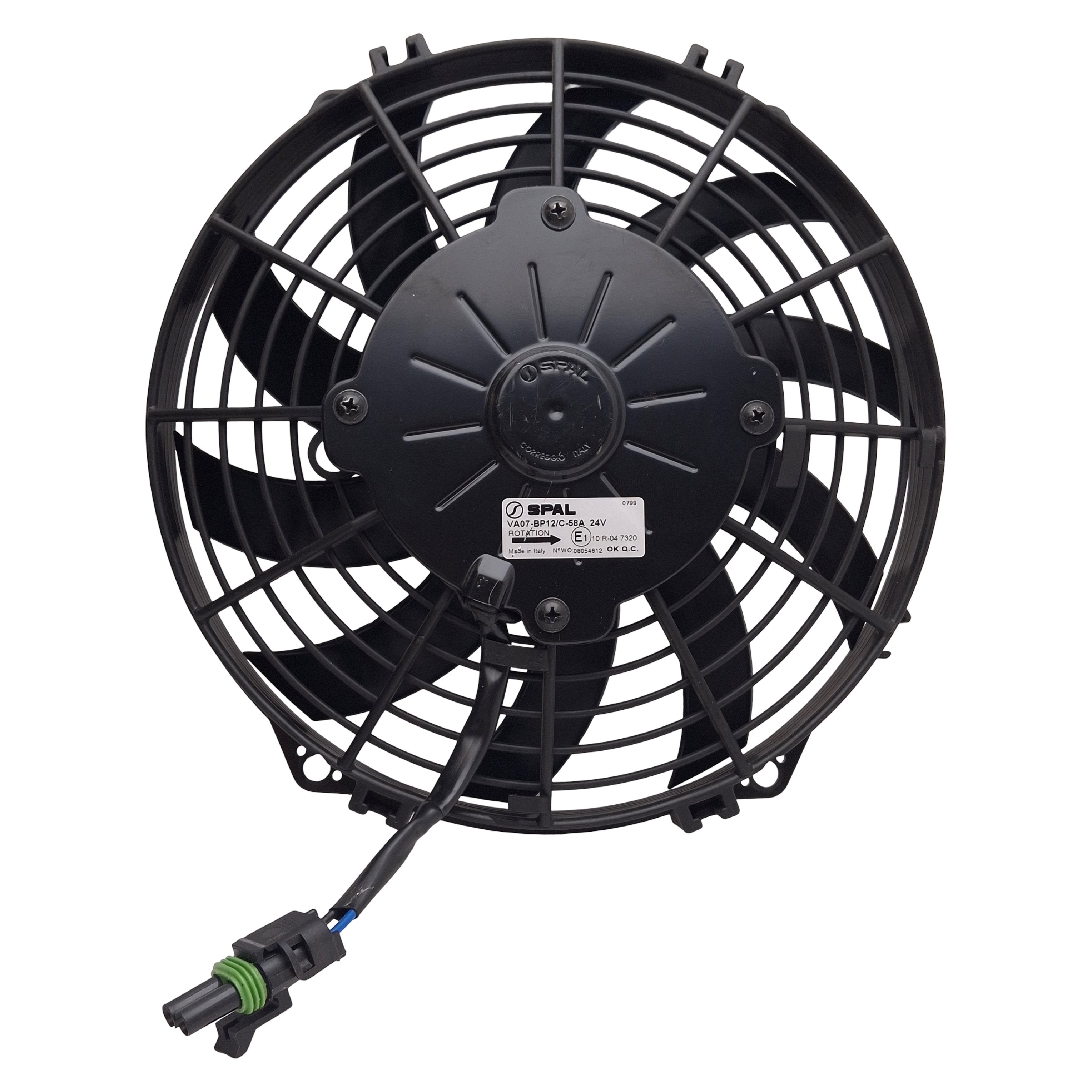 SPAL VA07-BP12/C-58A Axial Brushed Cooling/Blower Fan, 225mm, 24VDC, 6 ...