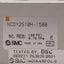 Used SMC NCDY2S10H-1500 Rodless Cylinder, ø3/8in Bore, 15in Stroke, 100psi, #10-32UNF