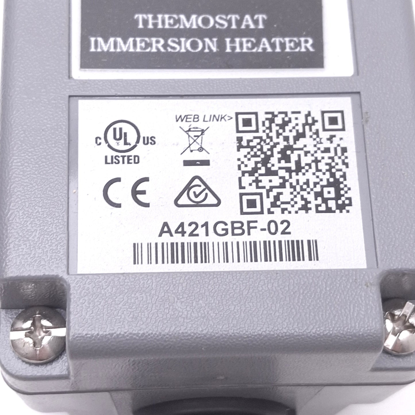 Used Johnson Controls A421GBF-02 Temperature Controller, -40~100C, SPDT, 24VAC