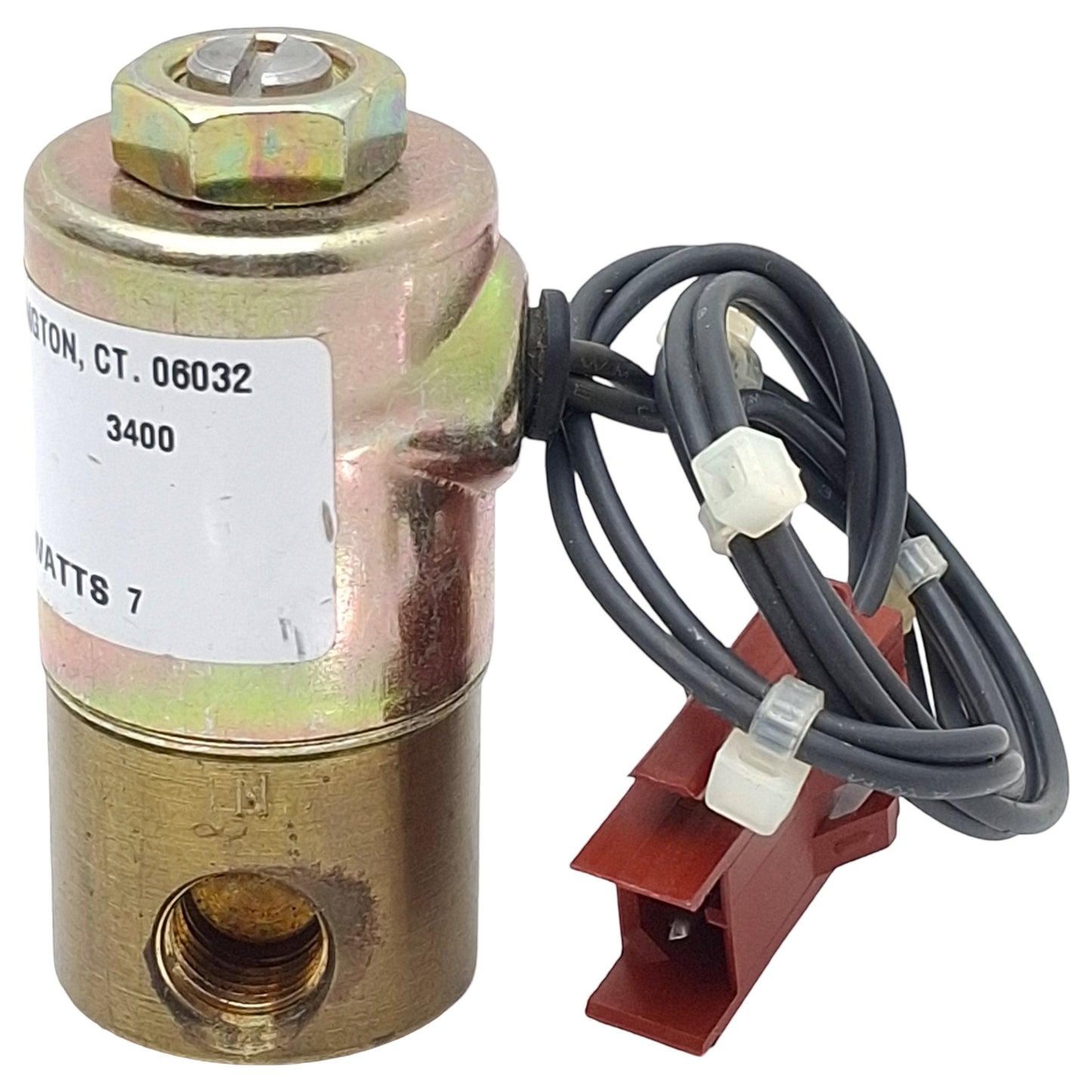 Used KIP 241110-24VDC Solenoid Valve, 2-Way, N.C., 1/8in NPT, 1000psi, 24VDC Coil