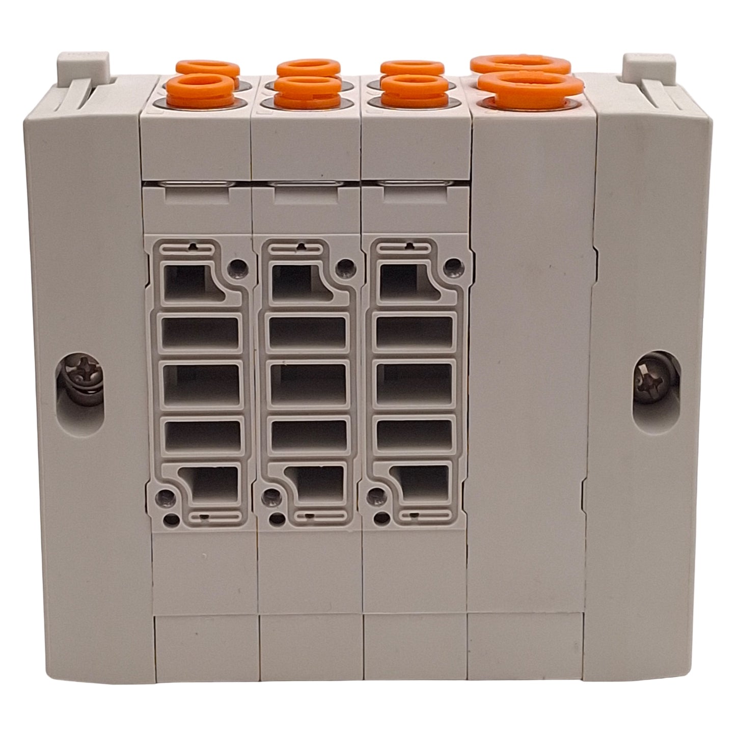 Used SMC SS5Y5-45-03D-N7 Pneumatic Manifold, 3-Station, ø1/4in & ø3/8in One-Touch