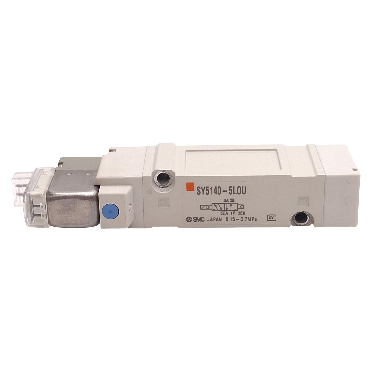 Used SMC SY5140-5LOU Solenoid Valve, 2-Position Single, 0.15-0.7MPa, 24VDC Coil