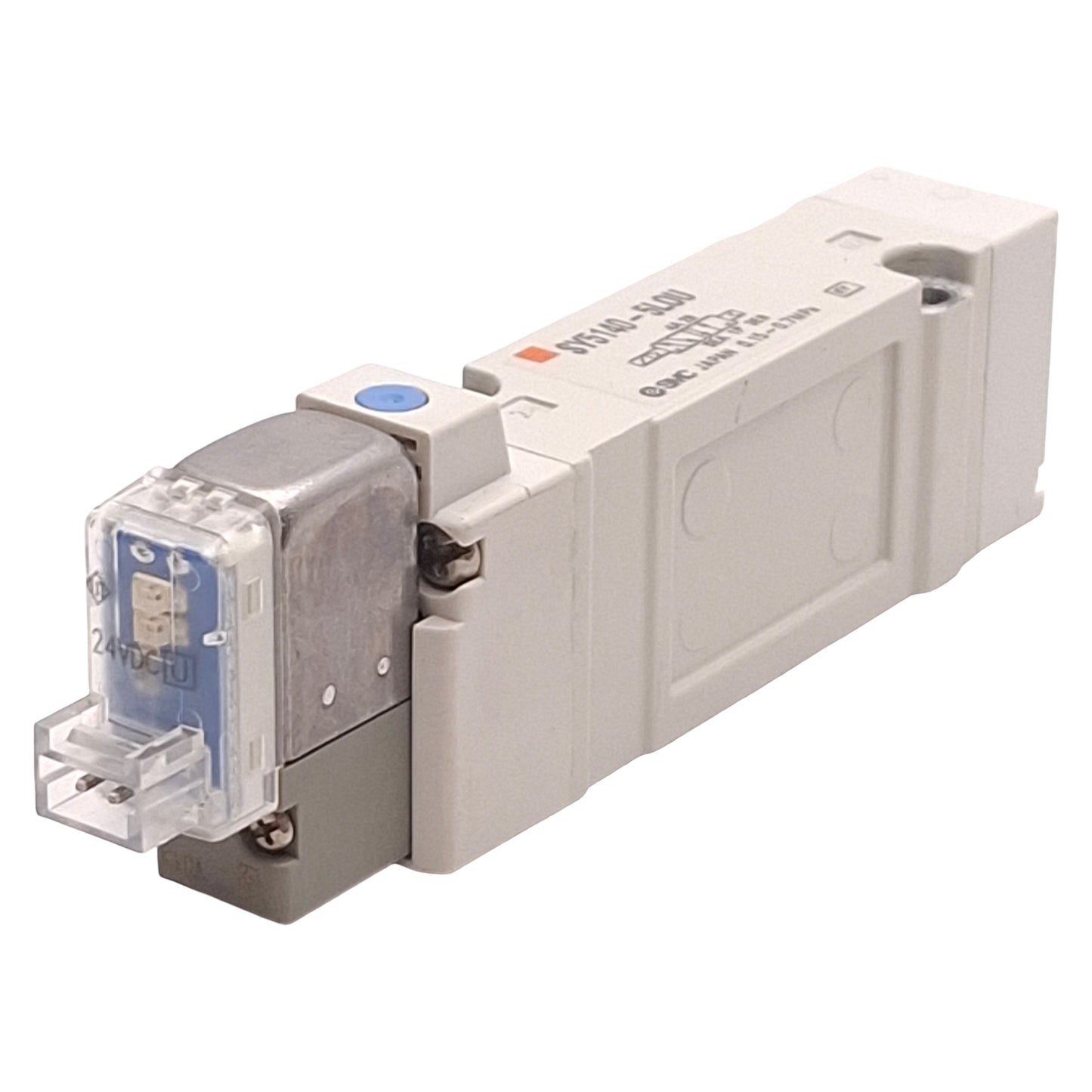 Used SMC SY5140-5LOU Solenoid Valve, 2-Position Single, 0.15-0.7MPa, 24VDC Coil