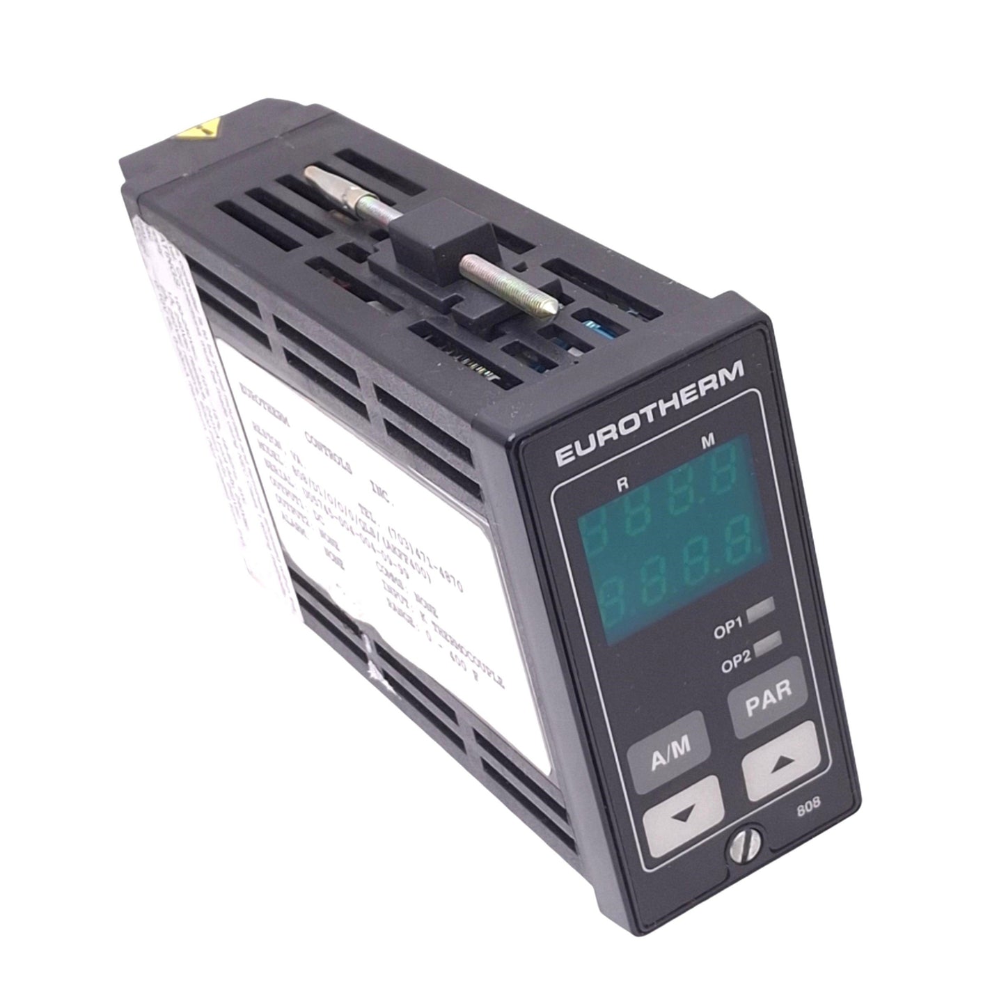 Used Eurotherm 808/D1/O/O/0/QLS AKFF400 Temperature Controller, 0-400F, K TC Input