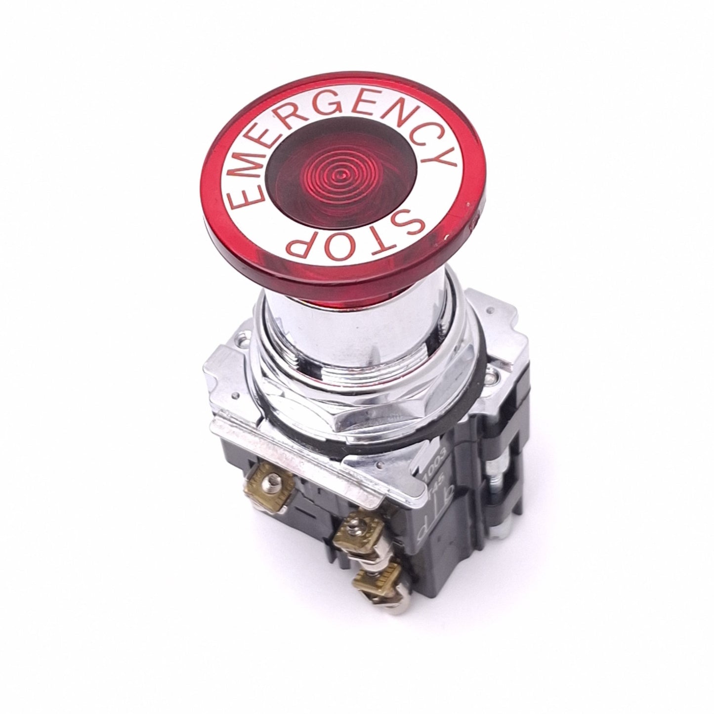 Used Eaton 10250T5B63-3 Red Push/Pull E-Stop Button, 30.5mm, 2NC 1NO, 600V Max