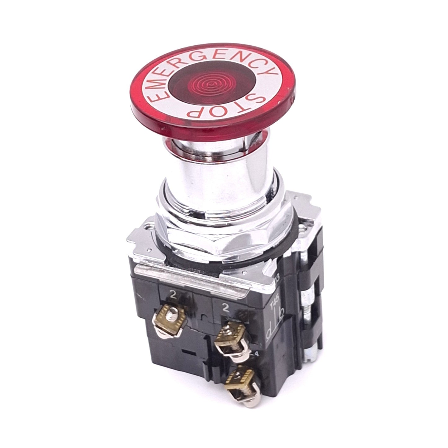 Used Eaton 10250T5B63-3 Red Push/Pull E-Stop Button, 30.5mm, 2NC 1NO, 600V Max