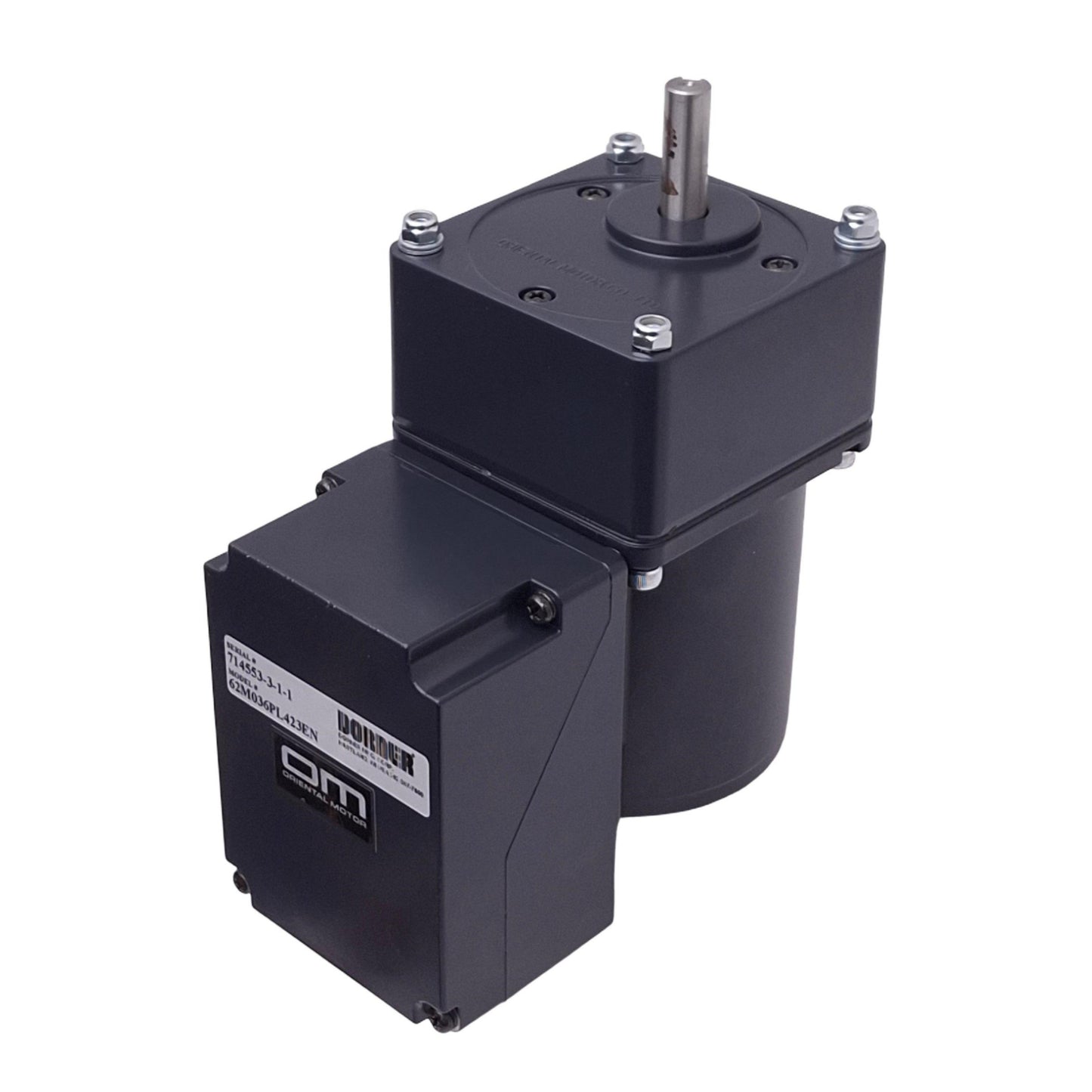 Used Dorner Oriental Motor 62M036PL423EN Gearmotor for Conveyors, 36:1, 3ph 230VAC