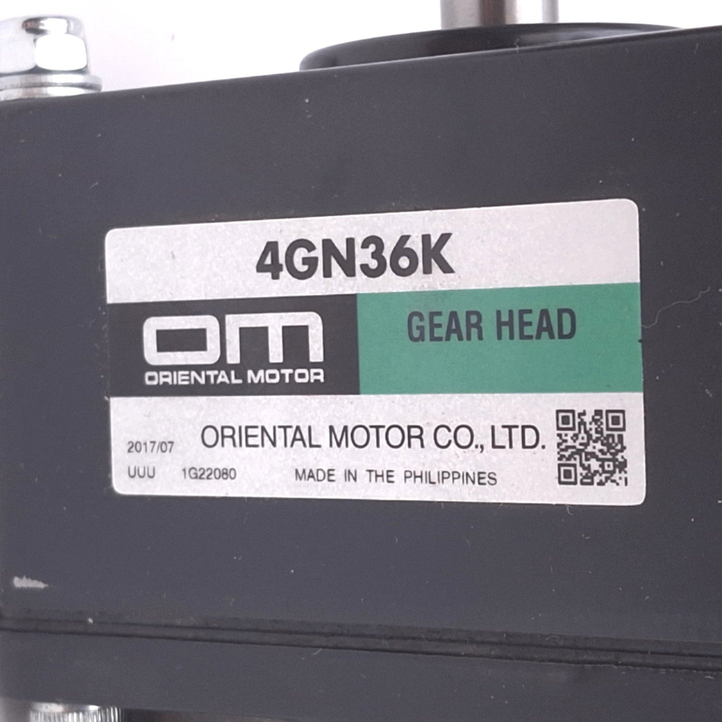 Used Dorner Oriental Motor 62M036PL423EN Gearmotor for Conveyors, 36:1, 3ph 230VAC